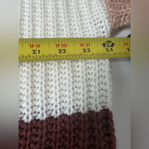 Trendy Treads  Multicolored Striped Distressed Sweater , V Neck Size 2X - Picture 6 of 10